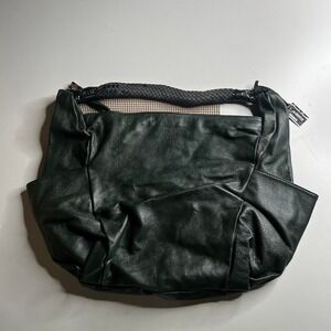 Bottega Giotti Alessandra Biagiotti Green Leather Hobo Bag Made in Italy Large